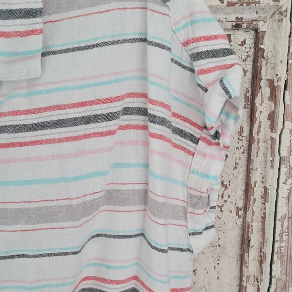 unique Flannel with a vintage TWA Flay Patch on Back L - Picture 1 of 5